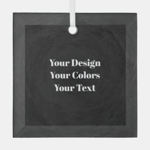 Blank - Create Your Own Custom Glass Ornament