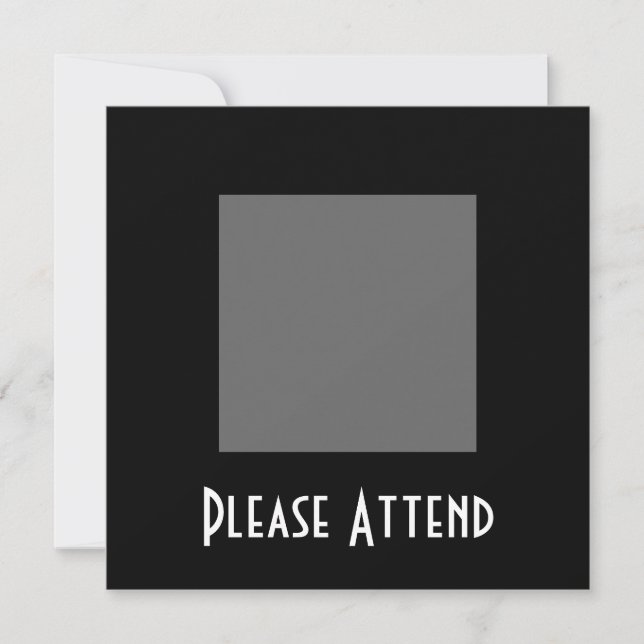 BLANK - CREATE YOUR OWN CUSTOM INVITATION (Front)