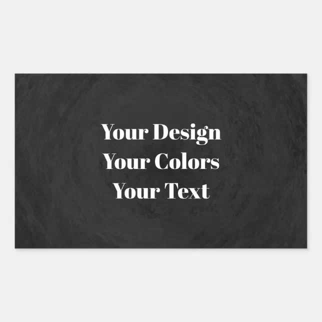 Blank - Create Your Own Custom Rectangular Sticker | Zazzle