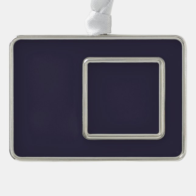 Blank - Create Your Own Custom Silver Plated Framed Ornament (Front)