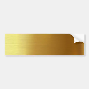 BLANK CREATE YOUR OWN GOLD BUMPER STICKER
