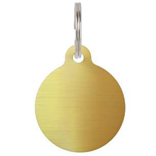 BLANK CREATE YOUR OWN GOLD PET ID TAG
