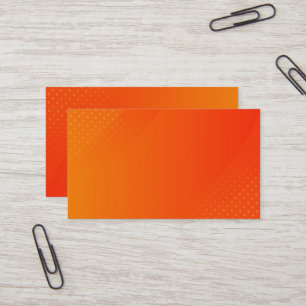 BLANK CREATE YOUR OWN ORANGE BUSINESS CARD