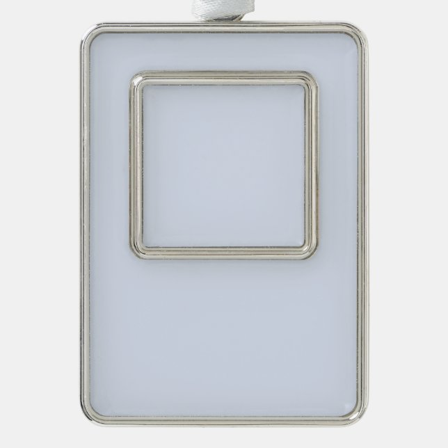 Blank Create Your Own Paper Silver Plated Framed Ornament (Front)
