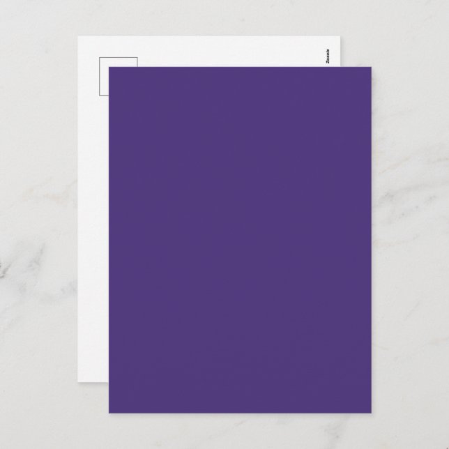 Blank Create Your Own - Violet Holiday Postcard (Front/Back)