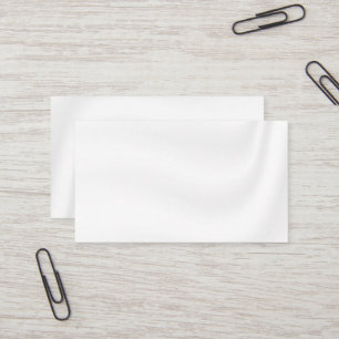 BLANK CREATE YOUR OWN WHITE SATIN BUSINESS CARD