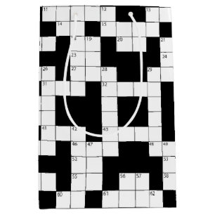Blank Crossword Puzzle Medium Gift Bag
