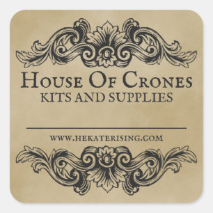 Blank Crystal Herb Spell Supply Business Labels