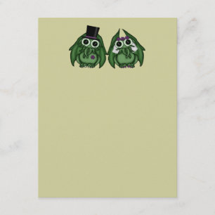 Blank Cthulhu Wedding Invitations
