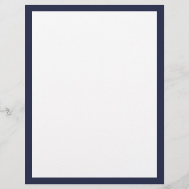 Blank Custom Colour Letterhead (Front)