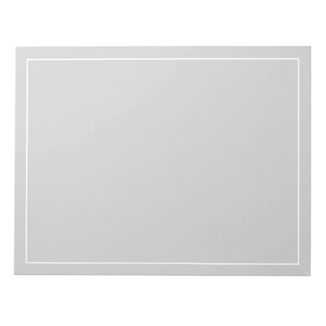 Blank Custom Colour Notepad (Front)