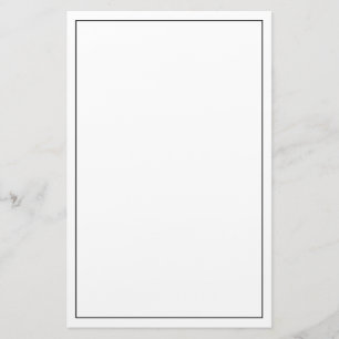 Blank Custom Colour Stationery