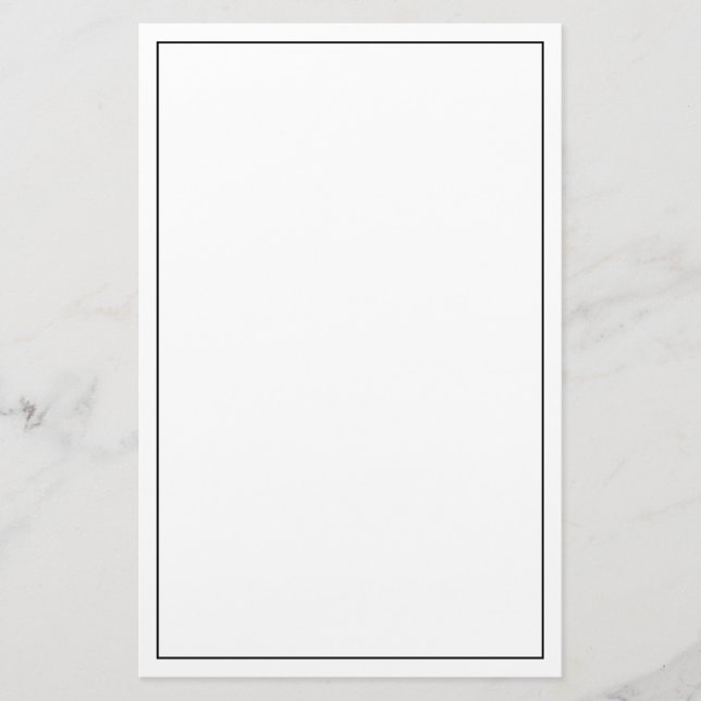 Blank Custom Colour Stationery (Front)
