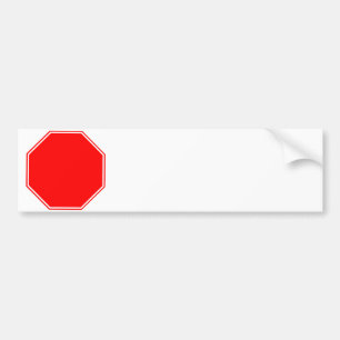 "Blank/Customisable Stop Sign Bumper Sticker" Bumper Sticker