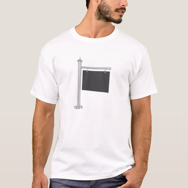Blank dark grey signboard T-Shirt (Front)