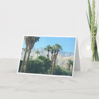 Blank - Desert Scene - Palm Springs, CA - Downtown Card