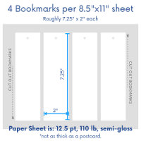 Blank Design Your Own Bookmark Template