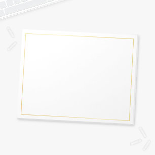 Blank Elegant Gold Notepad