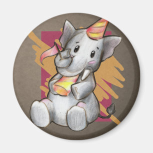 Blank Elephant Magnet