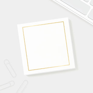 Blank Faux Gold Foil Post-it Notes