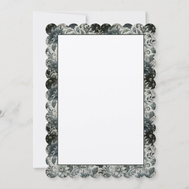 Blank Floral Invitation (Front)