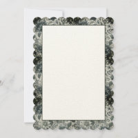Blank Floral Invitation