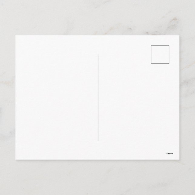 Blank Floral Postcard (Back)