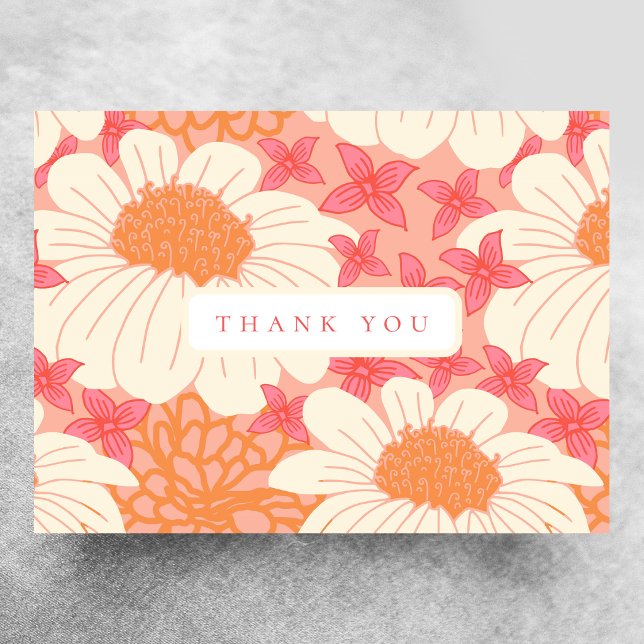 Blank Floral Thank You Card (Creator Uploaded)