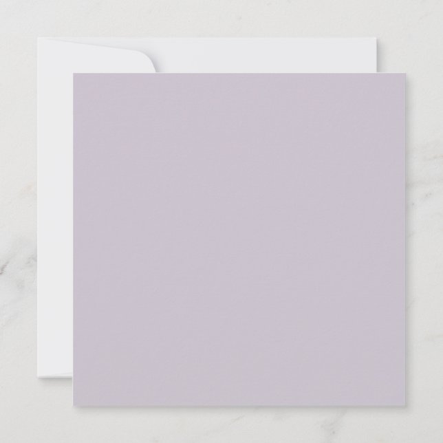 Blank Flower Invitation (Back)