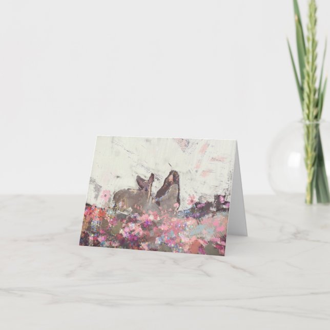 Blank Folded Card: Dearly Loved Thank You Card (Front)