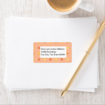 Blank Four Corners Peach Yellow Tiled Pattern
