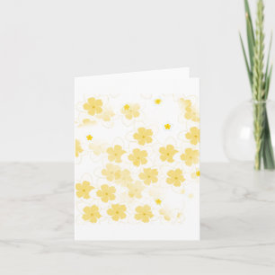 Blank Frangipani Plumeria Flower Note Card