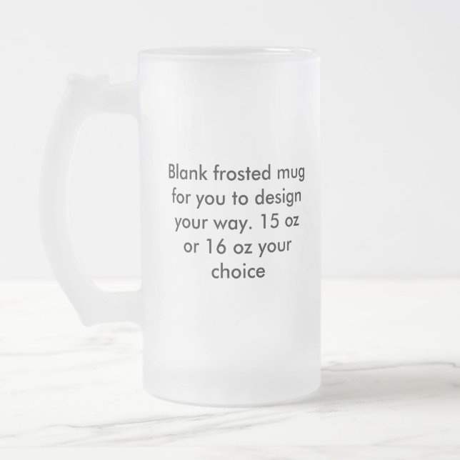 Blank Frosted Mug (Left)