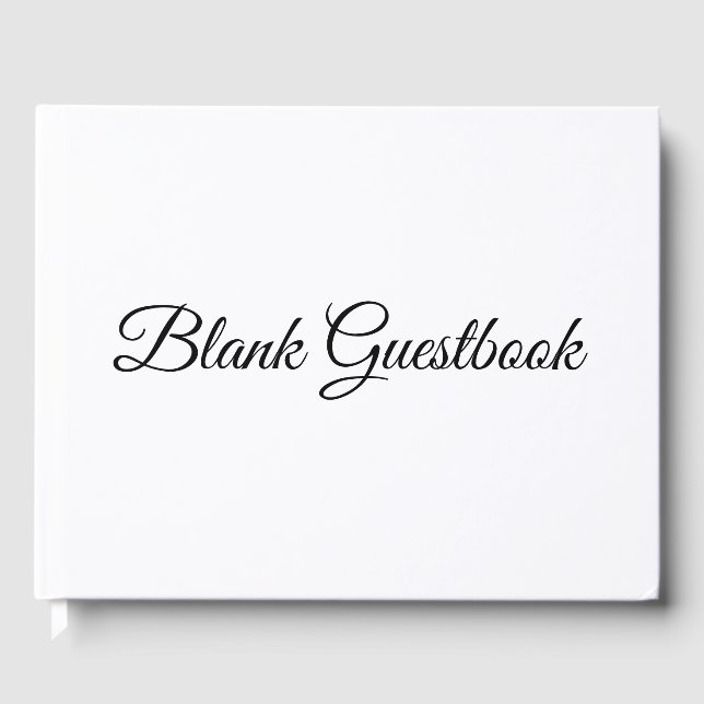 Blank Fully Customisable Wedding Guestbook (Front)