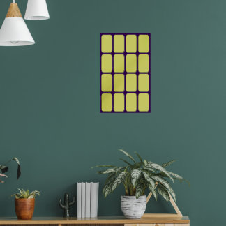 Blank Gold Bars Glass Poster