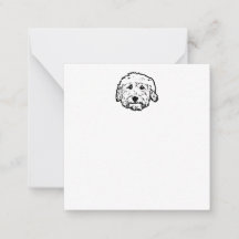 Blank Goldendoodle notecard - customise it