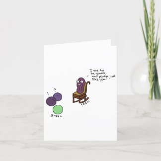 Blank Grandparent Raisin Card