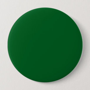 Blank Green Circular Pin Badge on Denim Jacket