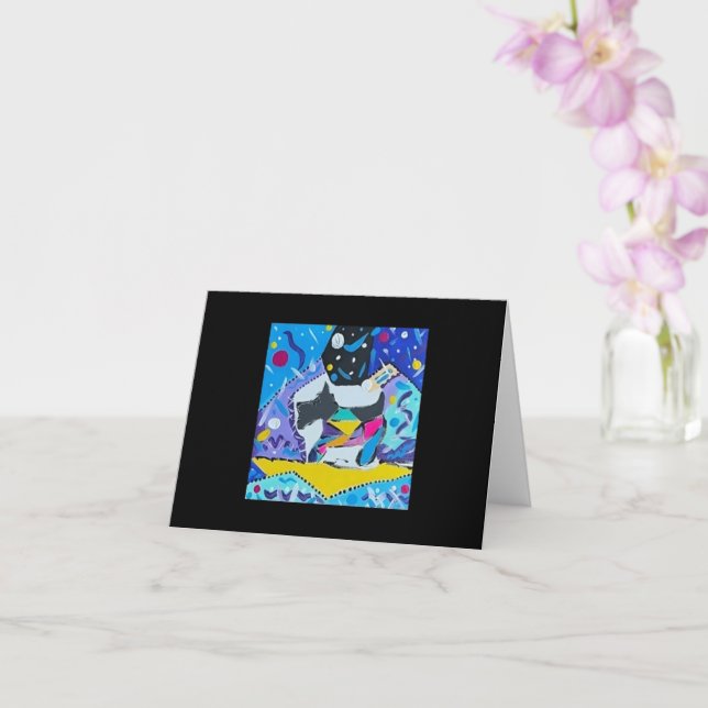 Blank Greeting Card (Orchid)