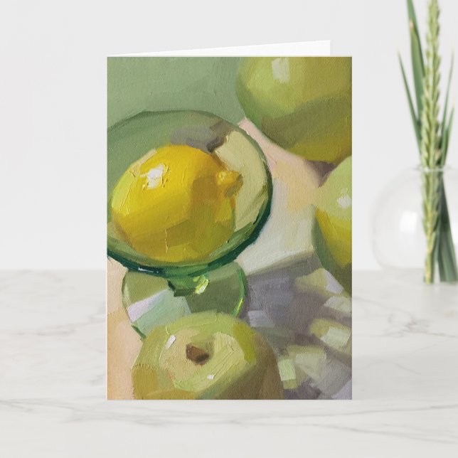 Blank greeting card, original art by Sarah Sedwick Thank You Card (Front)