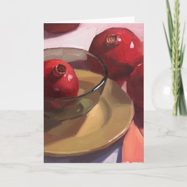 Blank greeting card, original art by Sarah Sedwick Thank You Card (Front)