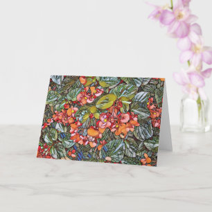 Blank Greeting Card - SG Begonias