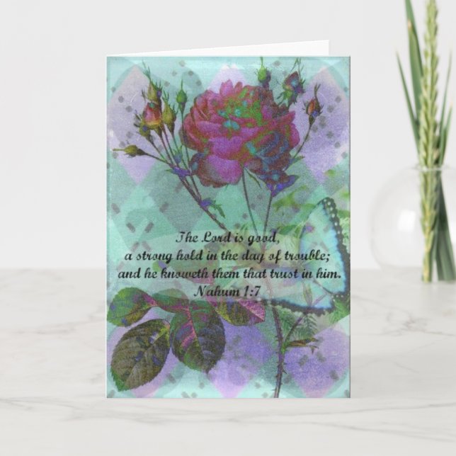 Blank Greeting card with Bible verse (Front)