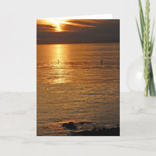 Blank greeting card with photo of Laguna Beach