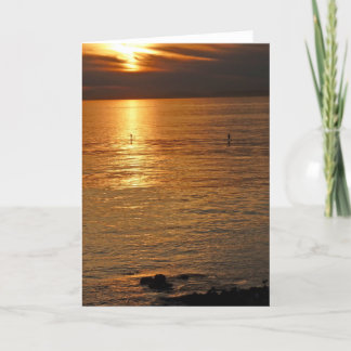 Blank greeting card with photo of Laguna Beach