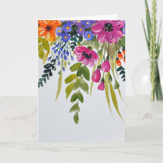 Blank greeting/ thank you card