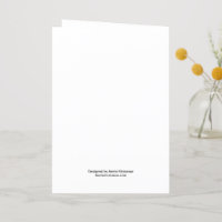 Blank Greetings card, flowers