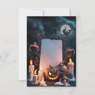 Blank Halloween Invitation Card