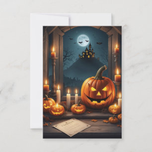 Blank Halloween Invitation Card