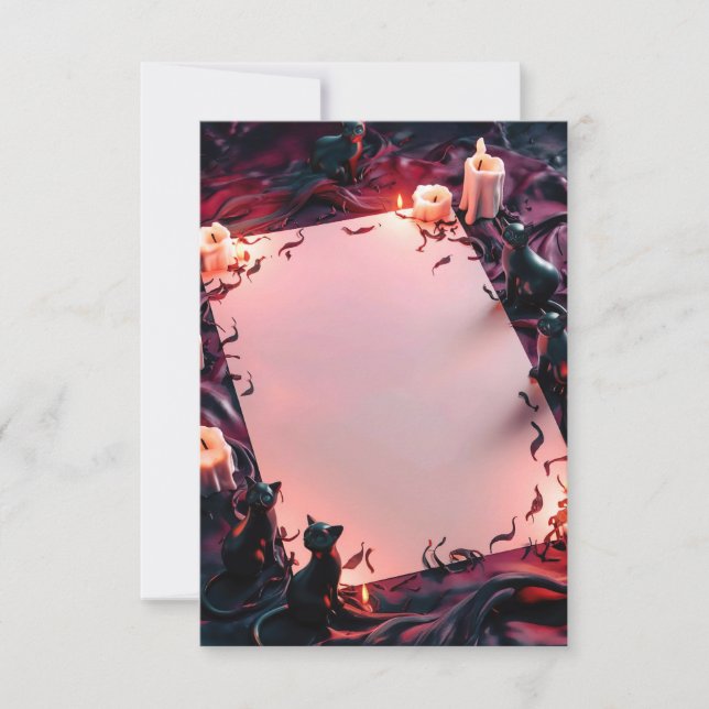 Blank Halloween Invitation Card (Front)